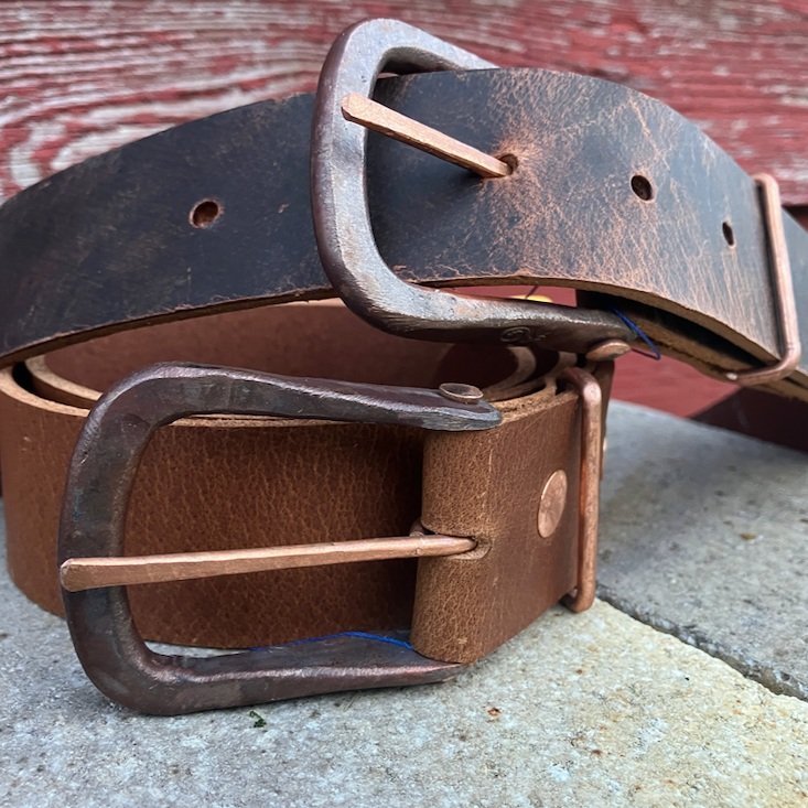 Copper Buckle with Keeper (Buckle Only) — Meridian Farm and Forge
